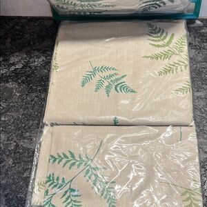 Ecotex Cream Tablecloth. This looks just like fabric but wipes clean. 60x108